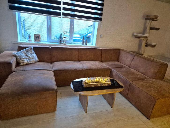 Hoeksalon, Huis en Inrichting, Zetels | Zetels en Chaises Longues, Stof, Ophalen