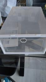 Schoendozen, doorzichtig, stapelbaar met klep vooraan, Ophalen, Nieuw