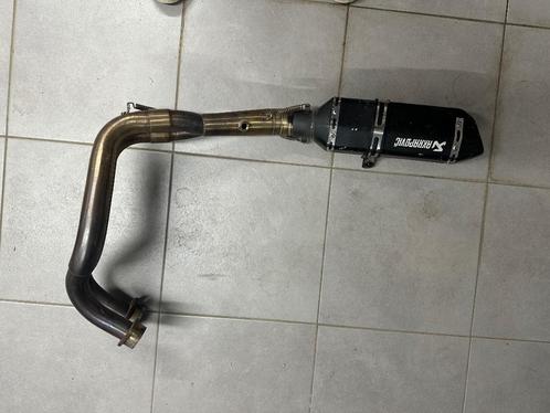 Echappement MT-07 Akrapowish, Motoren, Onderdelen | Yamaha, Gebruikt, Ophalen of Verzenden