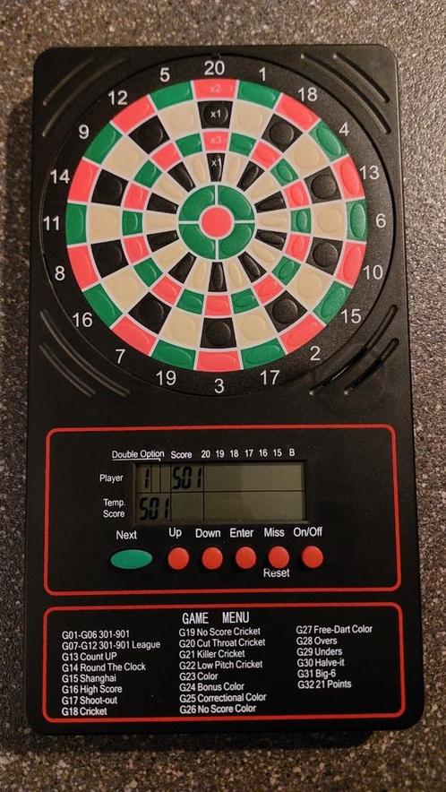 DARTS electronisch scorebord Touchpad, Sport en Fitness, Darts, Zo goed als nieuw, Ophalen of Verzenden