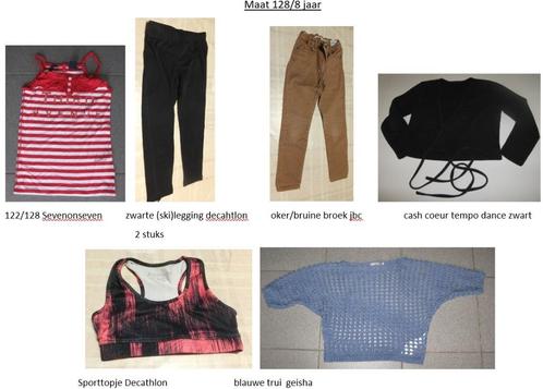 meisjes kinderkledij maat 128/ 8 jaar, Kinderen en Baby's, Kinderkleding | Maat 128, Ophalen of Verzenden