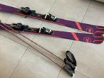 Dames skilatten + stokken, Sports & Fitness, Ski & Ski de fond, Enlèvement ou Envoi, Comme neuf, Bâtons, Rossignol