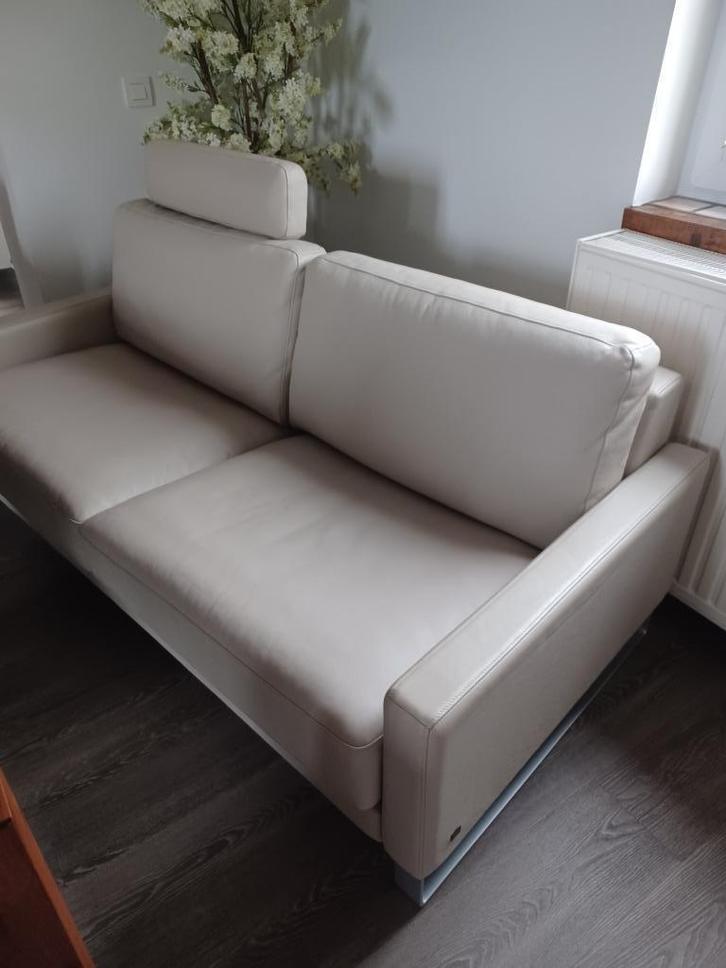 Rolf Benz sofa Ego incl poef, Huis en Inrichting, Zetels | Zetels en Chaises Longues, Zo goed als nieuw, Driepersoons, 150 tot 200 cm
