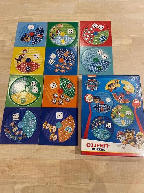Cijferpuzzel paw patrol, Kinderen en Baby's, Speelgoed | Kinderpuzzels, Nieuw, 10 tot 50 stukjes, Ophalen
