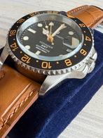 Nieuwe Tecnotempo - Automatisch GMT "VOYAGER" 20 ATM WR, Handtassen en Accessoires, Horloges | Heren, Overige merken, Leer, Staal