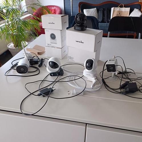 Ensemble de 5 caméras de surveillance Wansview, Audio, Tv en Foto, Videobewaking, Zo goed als nieuw, Ophalen