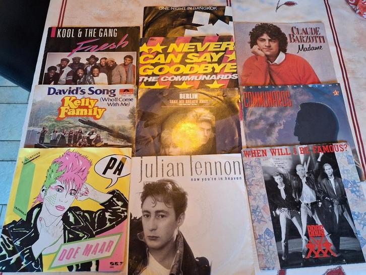 Lot van 10 singles (Lijst aanwezig), Cd's en Dvd's, Vinyl Singles, Gebruikt, Single, 7 inch, Ophalen of Verzenden