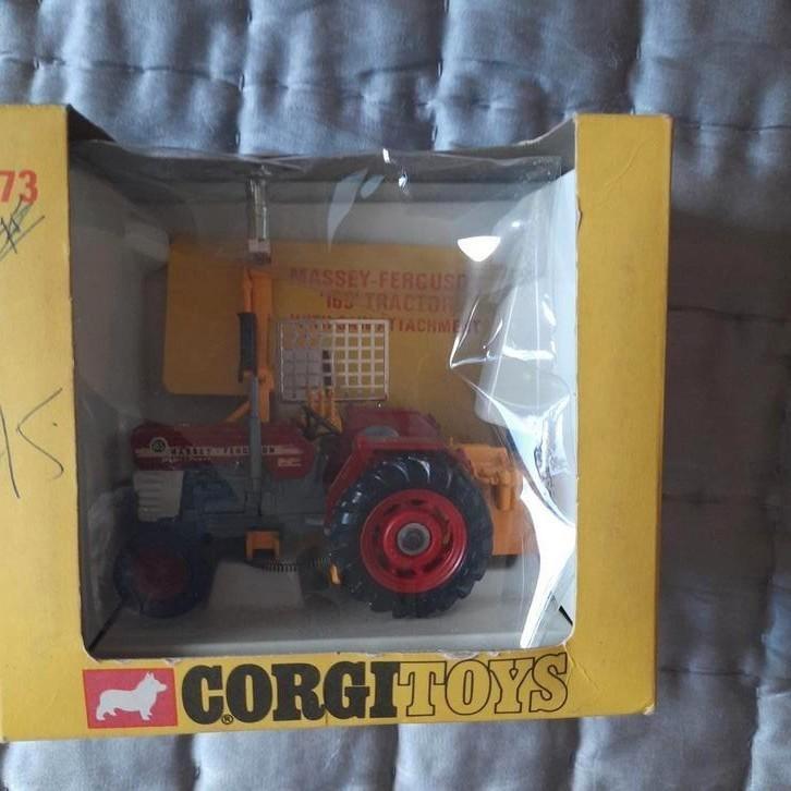 CORGI N 73 : TRACTEUR MASSEY-FERGUSON 165 +SCIE *NEUF*, Hobby & Loisirs créatifs, Voitures miniatures | 1:50, Neuf, Grue, Tracteur ou Agricole