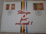 Vintage postzegel vel EK voetbal 2000 Rode Duivels, Ophalen of Verzenden, Onbeschreven