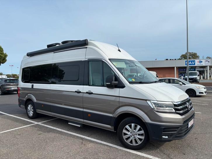 Volkswagen grand carlefonia 680 2023, Caravans en Kamperen, Mobilhomes, Particulier, Volkswagen, Automaat, TV, Luifel, Ophalen