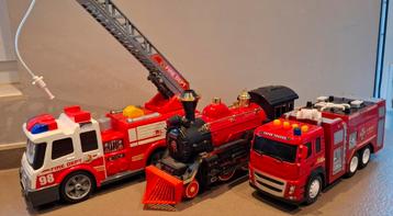 Lot 2 brandweerwagens, 1 trein 10€/st of 3 voor 24€ beschikbaar voor biedingen