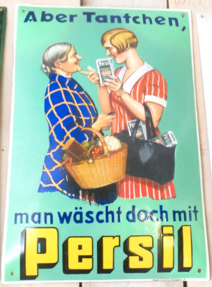 Panneau publicitaire PERSIL HENKEL, Collections, Marques & Objets publicitaires, Utilisé, Panneau publicitaire, Enlèvement ou Envoi