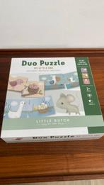 Duo puzzel - schattige dieren- Little dutch, Ophalen of Verzenden, Zo goed als nieuw