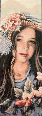 Lanarte diamond painting meisje met bloemen, Ophalen of Verzenden, Zo goed als nieuw
