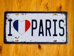 Plaque décorative - I Love Paris, Collections, Marques automobiles, Motos & Formules 1, Comme neuf, Enlèvement ou Envoi, Voitures