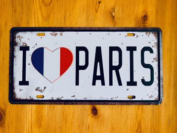Plaque décorative - I Love Paris