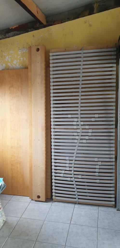 Dubbel bed Ikea - Malm, Huis en Inrichting, Slaapkamer | Matrassen en Bedbodems, Gebruikt, Matras, Ophalen
