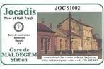 JOCADIS 91002 Kit Gare de Maldegem en plâtre. NOUVEAU., Hobby & Loisirs créatifs, Autres marques, Pont, Tunnel ou Bâtiment, Enlèvement