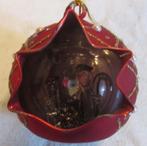 vintage glazen kerstbal met kerst scene Midina Glass  kg395