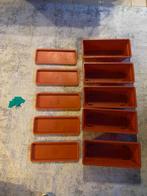 Pots de Fleurs rectangulaires 42,7cm, 5 pièces., Enlèvement ou Envoi, Comme neuf, X, Rectangulaire