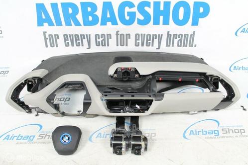 Airbag set Dashboard leder beige stiksels BMW i3 2017-heden, Autos : Pièces & Accessoires, Tableau de bord & Interrupteurs, Utilisé