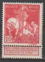 Belgique 1910 n 91**, Neuf, Envoi