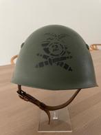 Italiaanse WO2 M.33 Helm, Ophalen of Verzenden, Helm of Baret, Landmacht