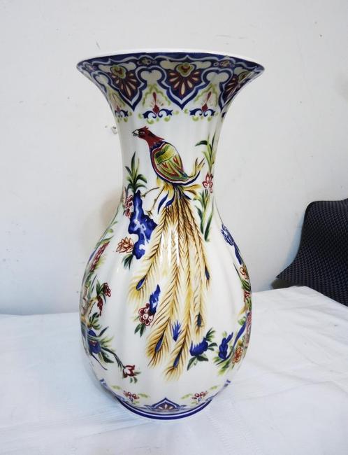 Vase Italie porcelaine Paon Delfia Antique ✨😍🤗⚡🎁👌, Antiquités & Art, Antiquités | Vases, Enlèvement ou Envoi
