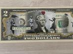 Banksy 2 dollar met certificaat doe een bod, Ophalen of Verzenden