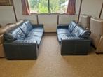 ANTRACIET BUFFELLEDEREN SALON 3 EN 2 ZIT, Ophalen, Gebruikt, Leer