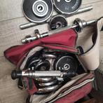 Halters,gewichten, Sport en Fitness, Fitnessmaterialen, Ophalen, Gebruikt, Halterschijven