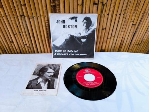 45t/vinyl single gesigneerd door John Horton „Rain Is Fallin, Cd's en Dvd's, Vinyl | Rock, Gebruikt, Rock-'n-Roll, Overige formaten