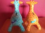 2 stenen girafjes spaarpotjes, Collections, Tirelires, Comme neuf, Enlèvement