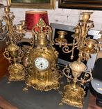 Ancienne Horloge + bougeoirs, Antiquités & Art, Antiquités | Horloges