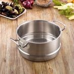 Fissler Profi Inox 18/10 Stoominzet 20cm | 24cm Op=Op deals, Huis en Inrichting, Keuken | Potten en Pannen, Inox, Overige typen