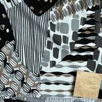 Tricotstof in zwart, wit, grijs en taupe, Hobby & Loisirs créatifs, Tissus & Chiffons, Noir, Autres matériaux, Enlèvement ou Envoi