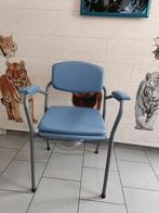Chaise percée avec Seau hygiénique 53cm d'assise nikel, Diversen, Ophalen
