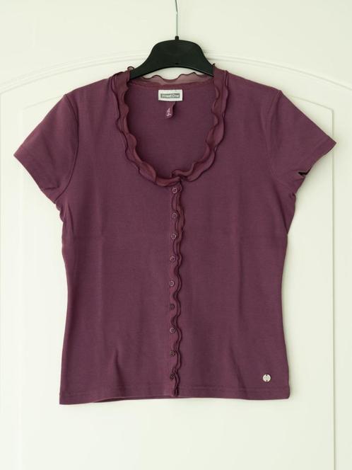 T-shirt/chemisier, marque Street One, taille 36, comme neuf, Vêtements | Femmes, T-shirts, Comme neuf, Taille 36 (S), Violet, Manches courtes