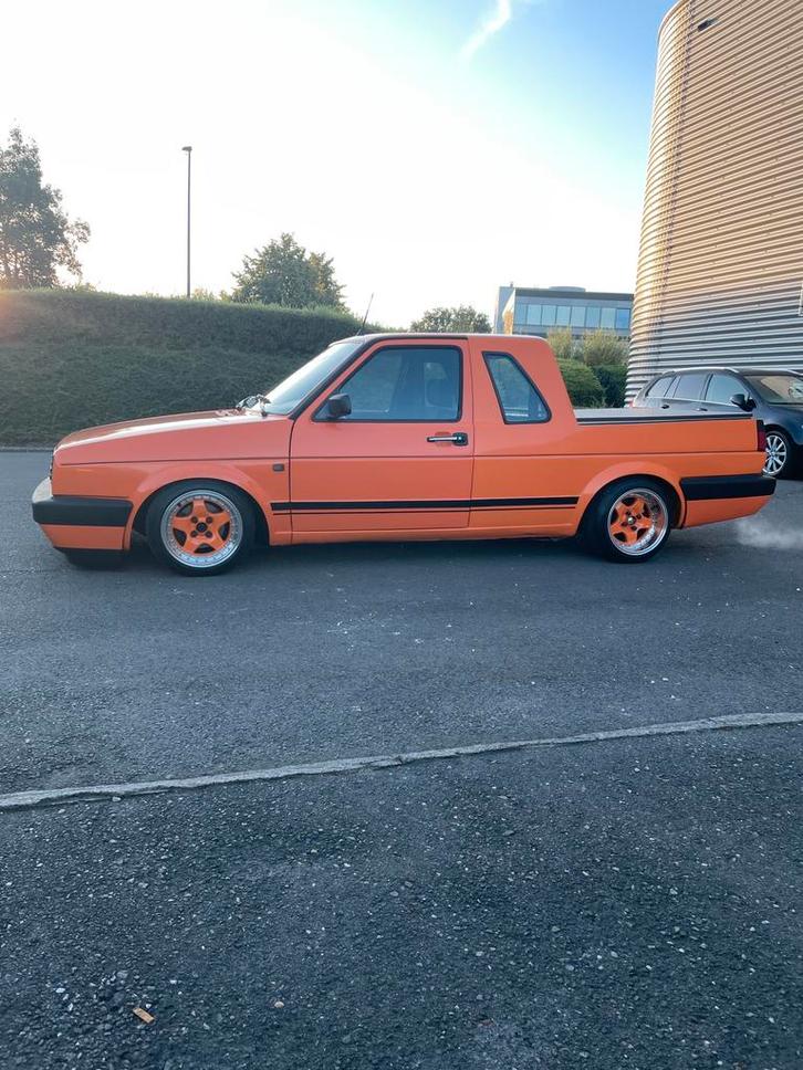 Vw jetta mk 2 GTI 16V pick up, Auto's, Oldtimers, Particulier, Apple Carplay, Bluetooth, Lichtmetalen velgen, Open dak, Radio