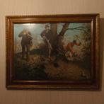 Jachttafereel - print met kader (#1), Ophalen of Verzenden