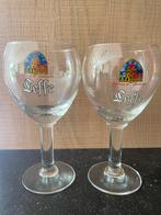 2 bierglazen Leffe, Verzamelen, Ophalen of Verzenden, Zo goed als nieuw, Glas of Glazen, Leffe