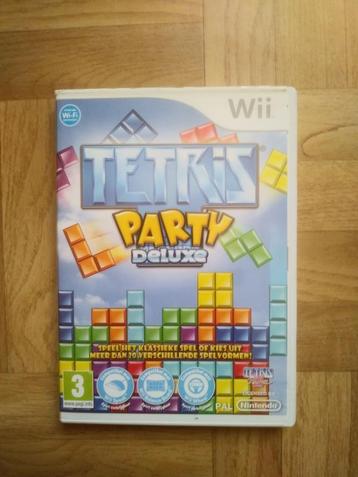 Wii Tetris Party de Luxe game, of blokken spel beschikbaar voor biedingen