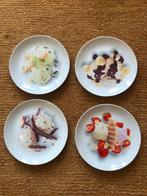 4 dessert borden ijscreme - L. Dake en Zn, Nieuw, Bord(en), Overige stijlen, Ophalen of Verzenden