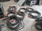 Rubber kabels 400V/63A 5g25 + verdelers, Doe-het-zelf en Bouw, Elektriciteit en Kabels, Ophalen, Zo goed als nieuw, Kabel of Snoer