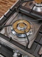 🔥Luxe Fornuis Boretti 60 cm antraciet & rvs 300 graden oven, 60 cm of meer, 5 kookzones of meer, Vrijstaand, 90 tot 95 cm