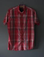 Chemise à manches courtes pour homme (L), Enlèvement, Porté, Rouge, Tour de cou 41/42 (L)