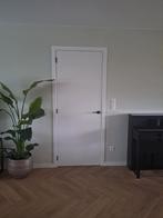 Porte intérieure en bois blanc 211,5 x 82,5 x 4, Enlèvement, 80 à 100 cm, Bois, 200 à 215 cm