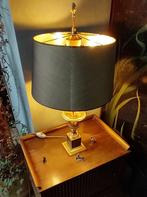 Paire de lampes - Bronze doré - Abat-jour noir, Ophalen