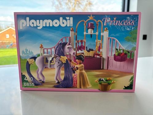 Playmobil Princess (6855) - Stal met paard en prinses, Kinderen en Baby's, Speelgoed | Playmobil, Zo goed als nieuw, Complete set
