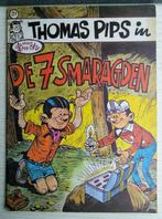 thomas pips 21 de 7 smaragden - 1e druk 1973 zeer mooi, Gelezen, Eén stripboek, Ophalen of Verzenden, Buth
